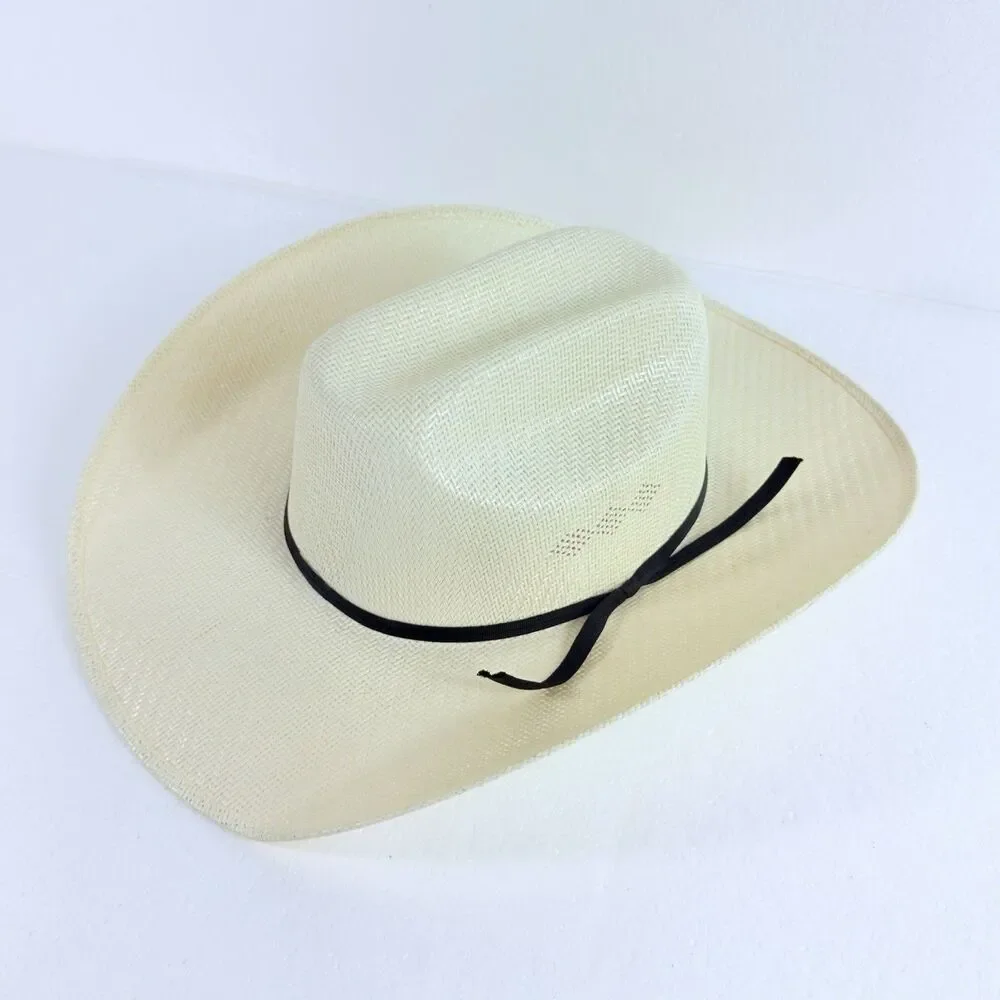 Twister Men's Cowboy Straw Hat Size Extra Large Western Ivory Color Durable